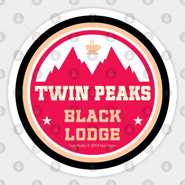 Twin Peaks Black Lodge Sticker by Naumovski